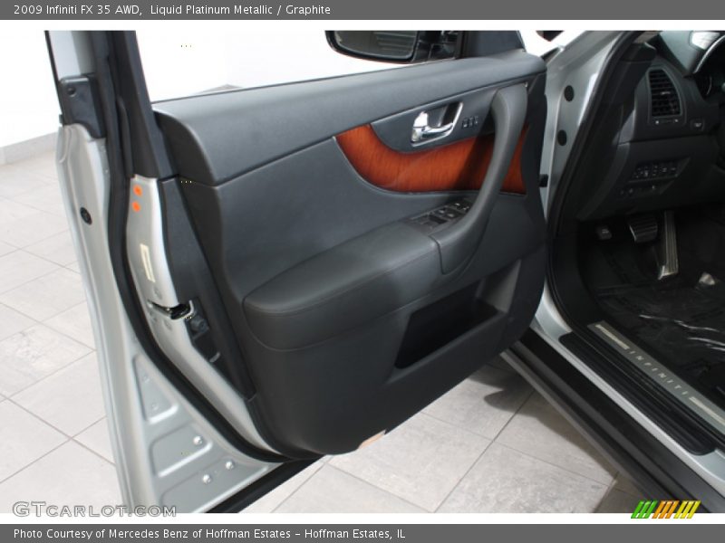 Liquid Platinum Metallic / Graphite 2009 Infiniti FX 35 AWD