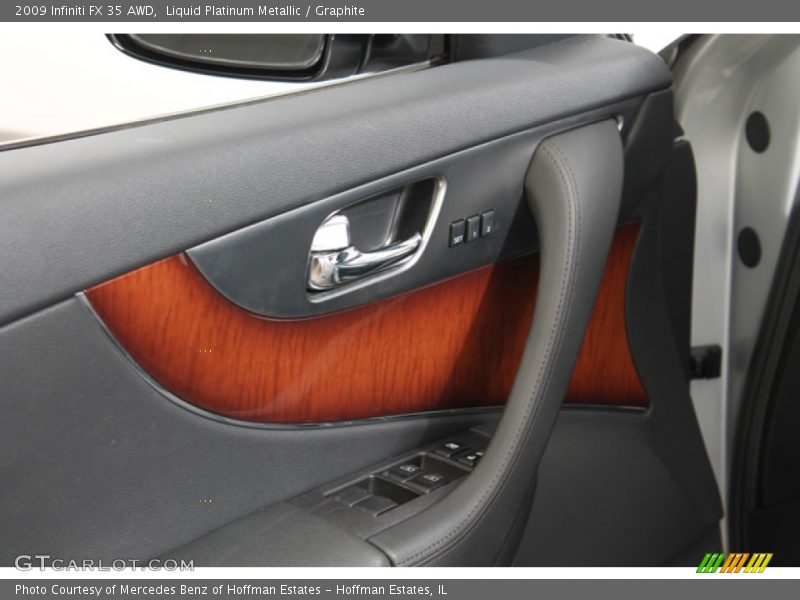 Liquid Platinum Metallic / Graphite 2009 Infiniti FX 35 AWD