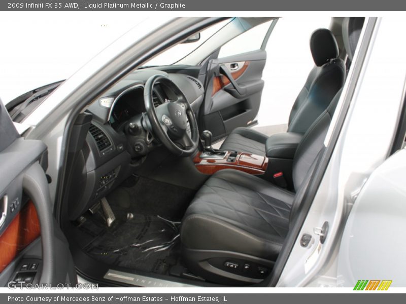 Liquid Platinum Metallic / Graphite 2009 Infiniti FX 35 AWD