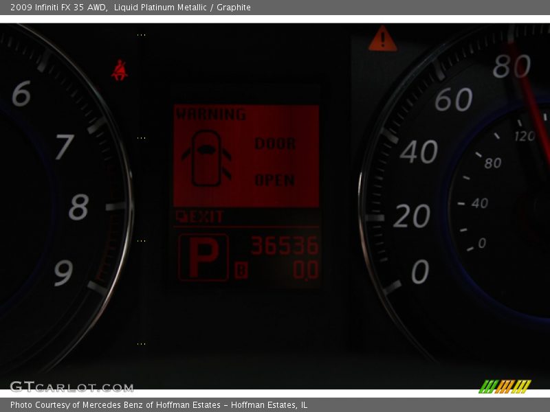 Liquid Platinum Metallic / Graphite 2009 Infiniti FX 35 AWD
