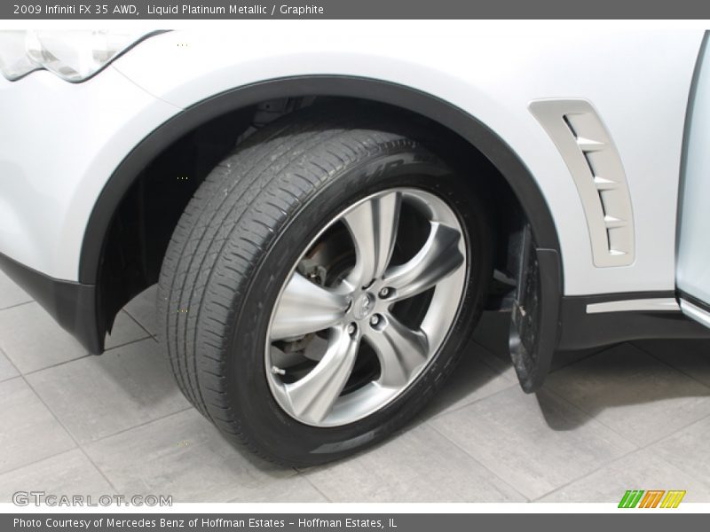 Liquid Platinum Metallic / Graphite 2009 Infiniti FX 35 AWD