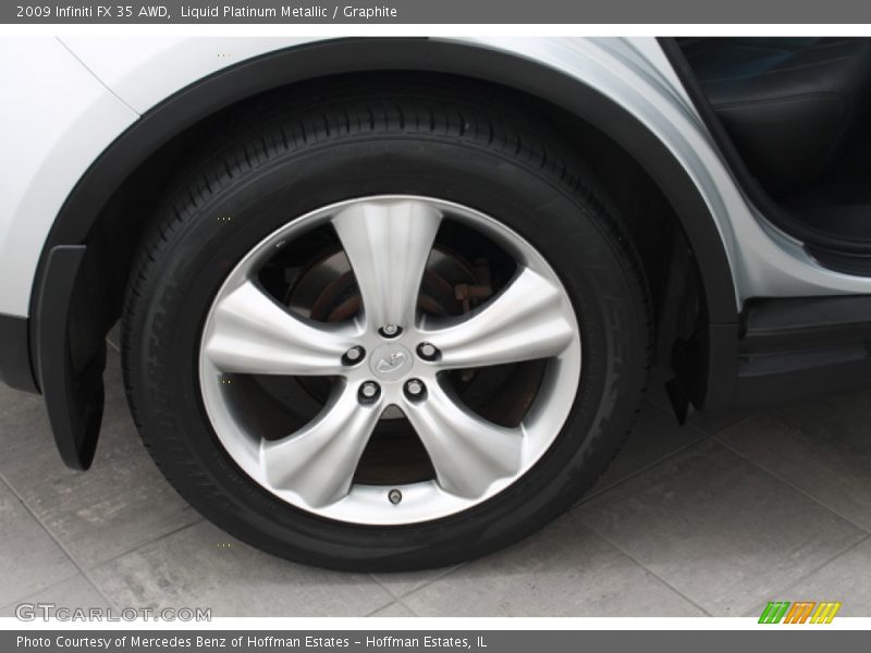 Liquid Platinum Metallic / Graphite 2009 Infiniti FX 35 AWD