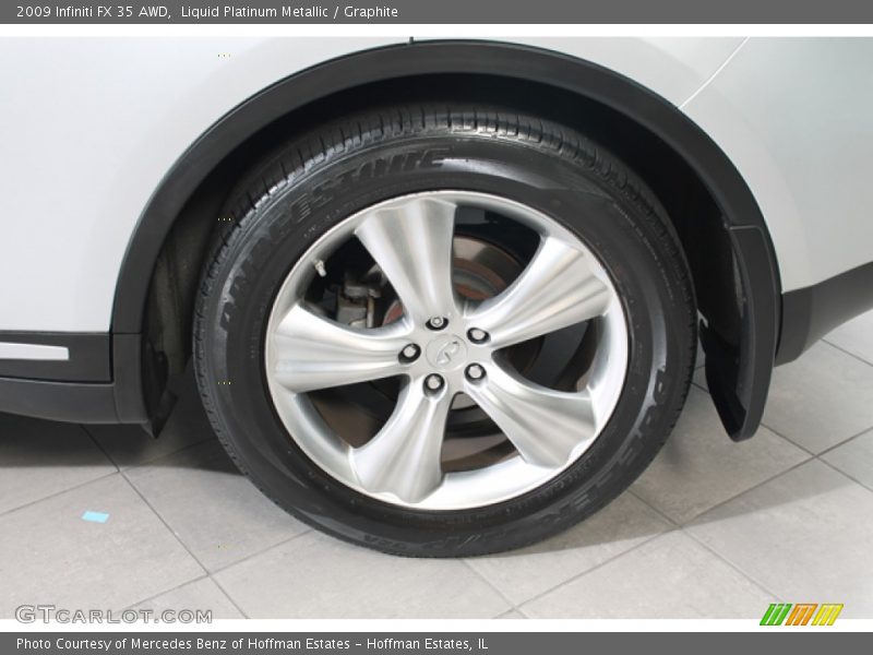 Liquid Platinum Metallic / Graphite 2009 Infiniti FX 35 AWD