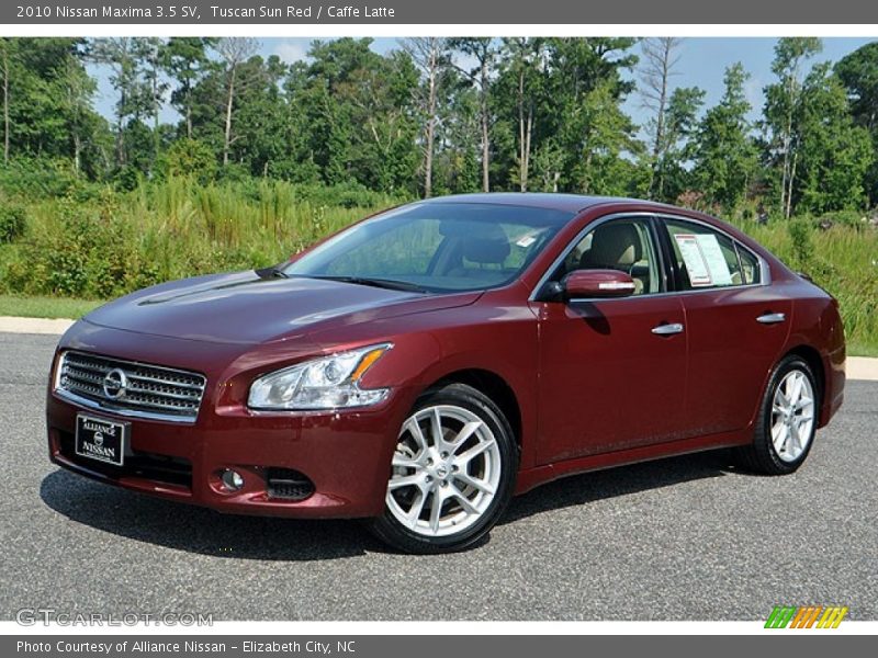 Tuscan Sun Red / Caffe Latte 2010 Nissan Maxima 3.5 SV