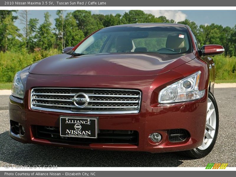 Tuscan Sun Red / Caffe Latte 2010 Nissan Maxima 3.5 SV