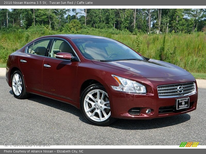 Tuscan Sun Red / Caffe Latte 2010 Nissan Maxima 3.5 SV