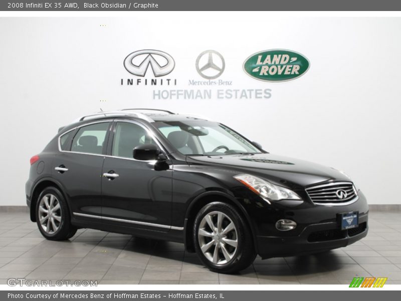 Black Obsidian / Graphite 2008 Infiniti EX 35 AWD