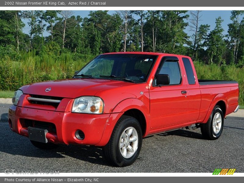 Aztec Red / Charcoal 2002 Nissan Frontier XE King Cab