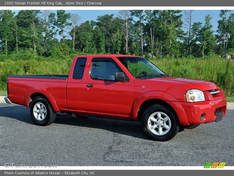 Aztec Red / Charcoal 2002 Nissan Frontier XE King Cab