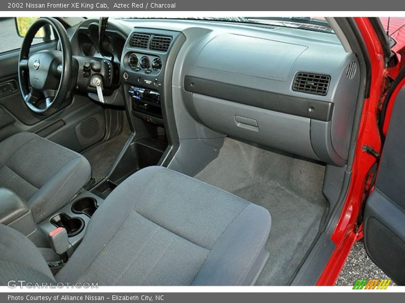 Aztec Red / Charcoal 2002 Nissan Frontier XE King Cab