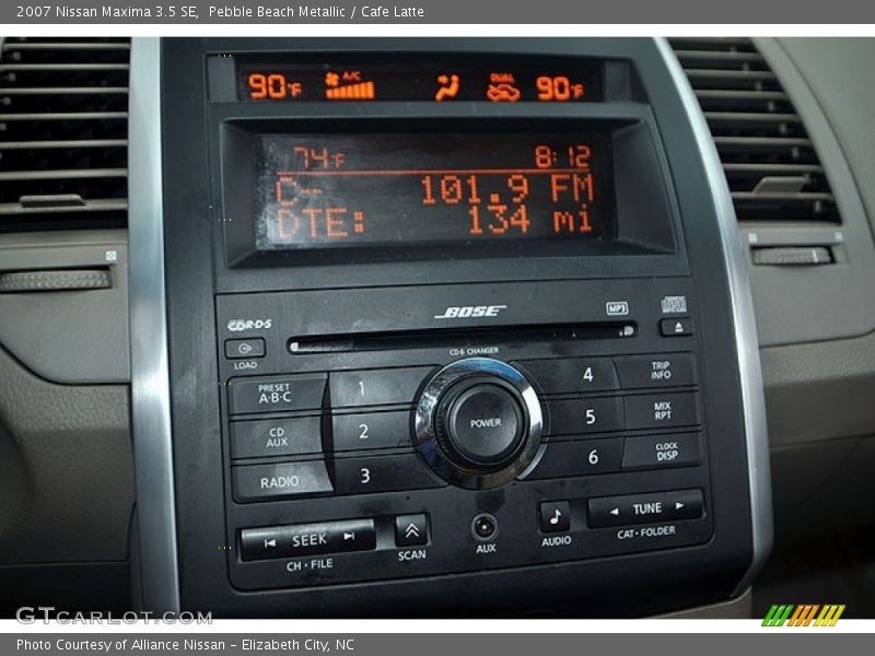 Audio System of 2007 Maxima 3.5 SE