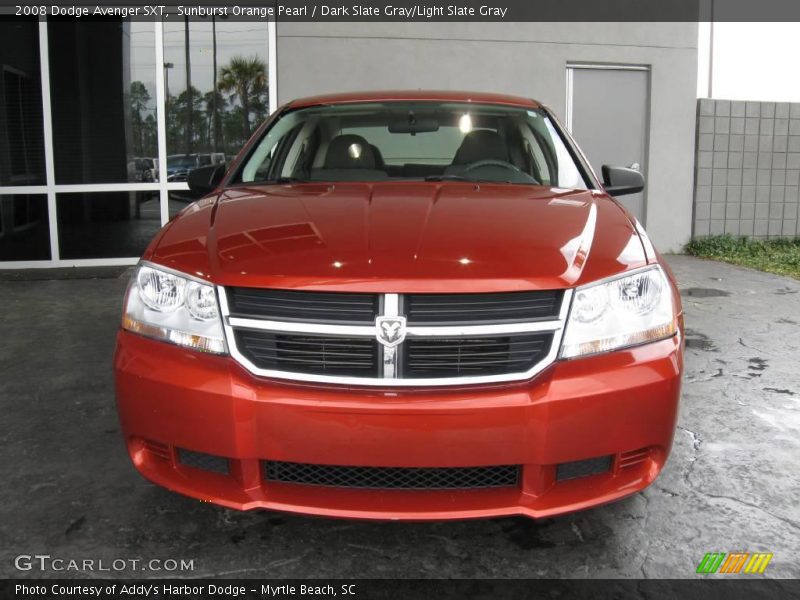 Sunburst Orange Pearl / Dark Slate Gray/Light Slate Gray 2008 Dodge Avenger SXT