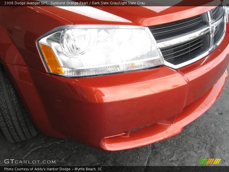 Sunburst Orange Pearl / Dark Slate Gray/Light Slate Gray 2008 Dodge Avenger SXT