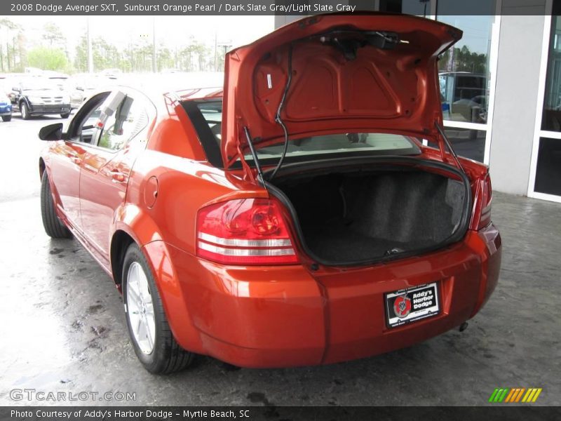 Sunburst Orange Pearl / Dark Slate Gray/Light Slate Gray 2008 Dodge Avenger SXT