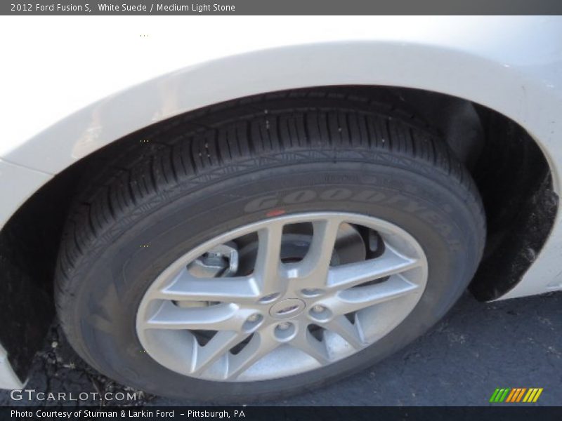 White Suede / Medium Light Stone 2012 Ford Fusion S