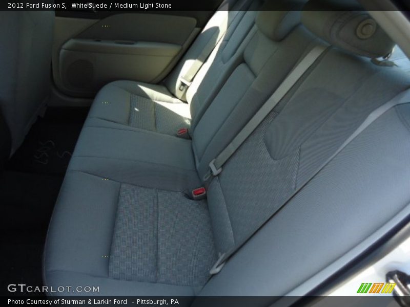 White Suede / Medium Light Stone 2012 Ford Fusion S