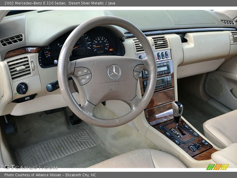 Desert Silver Metallic / Java 2002 Mercedes-Benz E 320 Sedan
