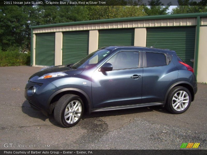 Graphite Blue / Black/Red w/Silver Trim 2011 Nissan Juke SL AWD