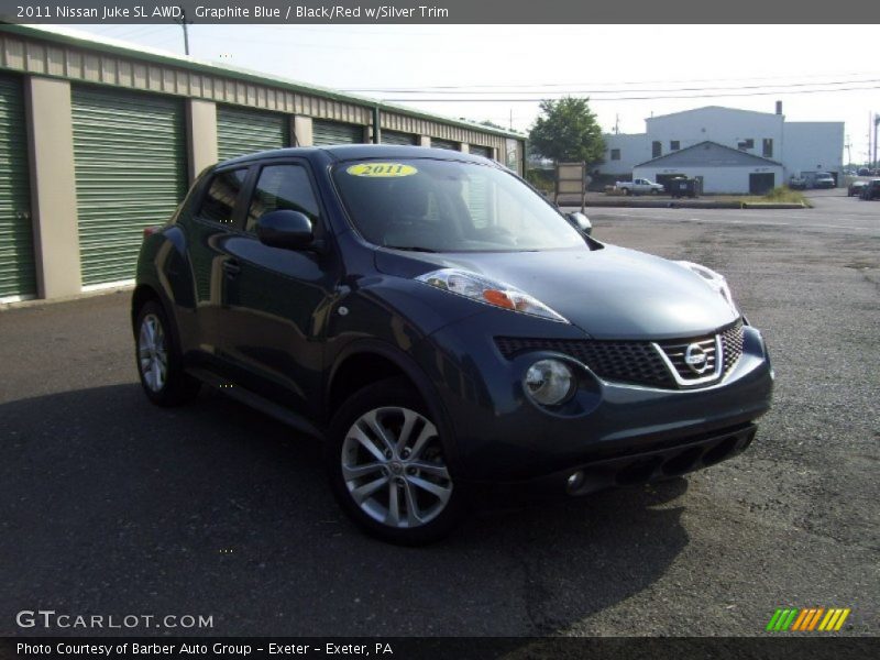 Graphite Blue / Black/Red w/Silver Trim 2011 Nissan Juke SL AWD