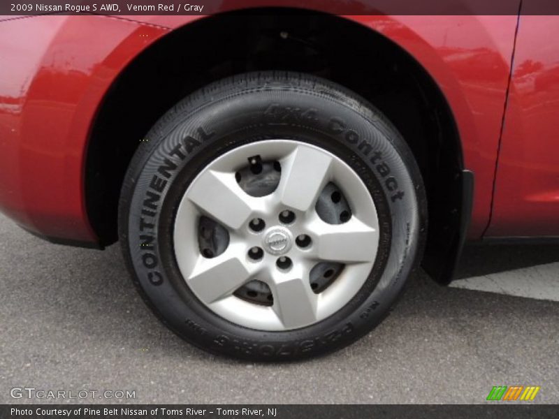 Venom Red / Gray 2009 Nissan Rogue S AWD