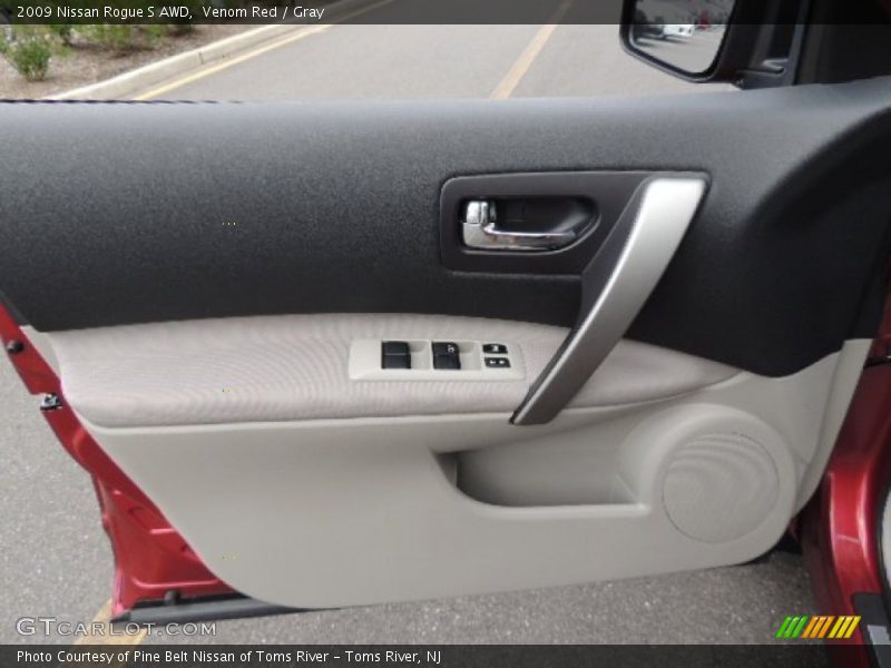 Venom Red / Gray 2009 Nissan Rogue S AWD