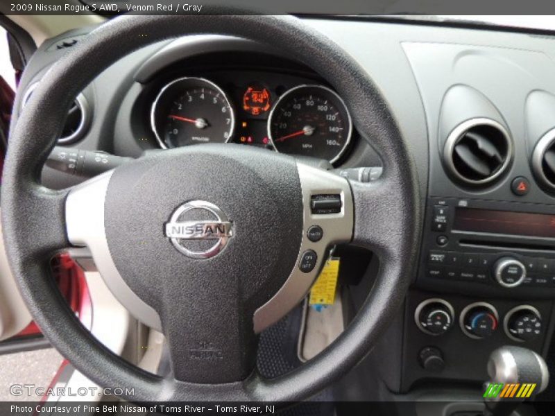 Venom Red / Gray 2009 Nissan Rogue S AWD