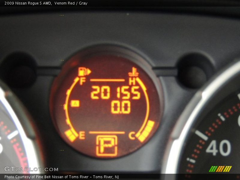 Venom Red / Gray 2009 Nissan Rogue S AWD