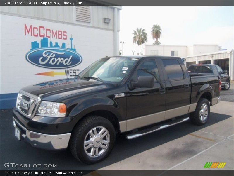 Black / Tan 2008 Ford F150 XLT SuperCrew