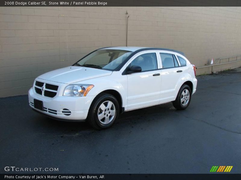 Stone White / Pastel Pebble Beige 2008 Dodge Caliber SE