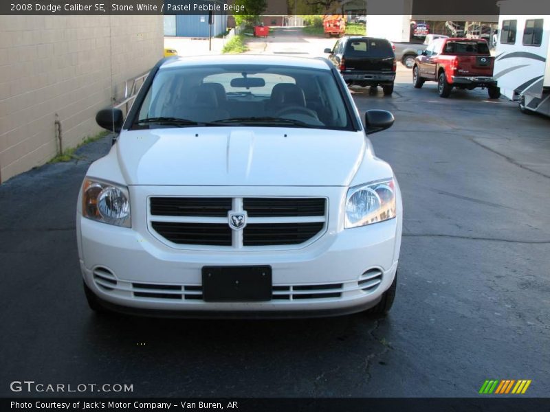 Stone White / Pastel Pebble Beige 2008 Dodge Caliber SE