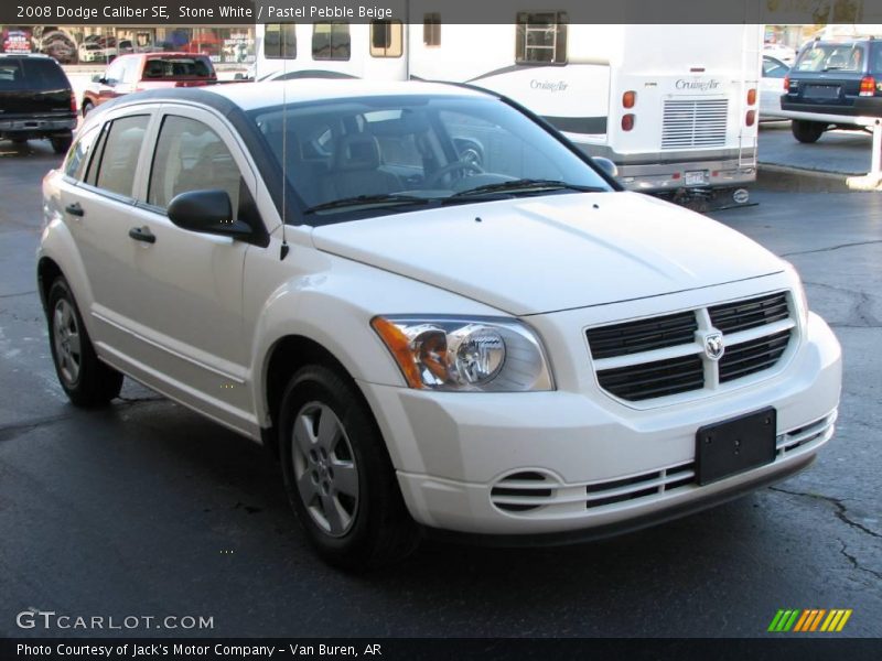 Stone White / Pastel Pebble Beige 2008 Dodge Caliber SE
