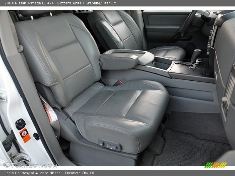 Blizzard White / Graphite/Titanium 2004 Nissan Armada LE 4x4