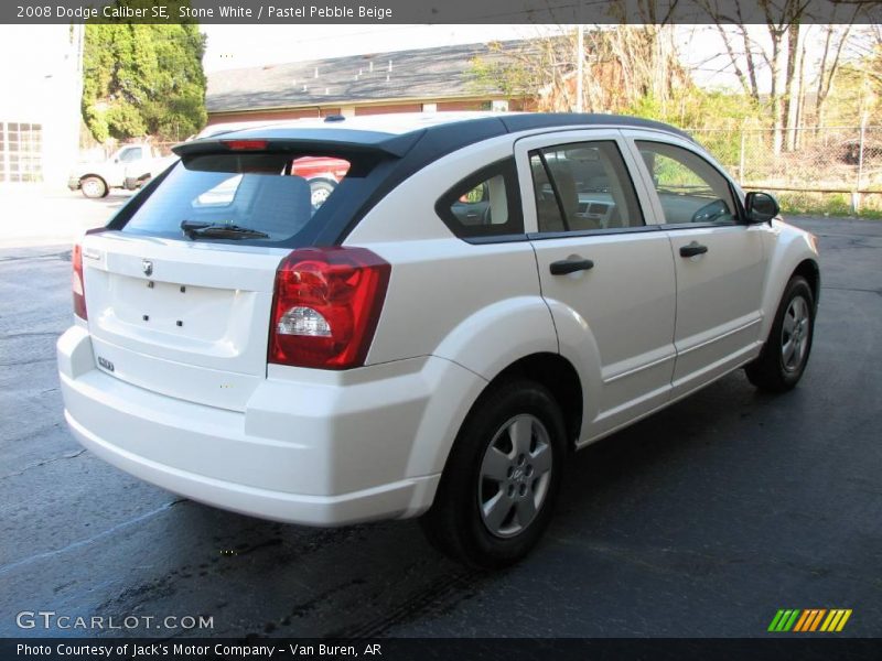 Stone White / Pastel Pebble Beige 2008 Dodge Caliber SE