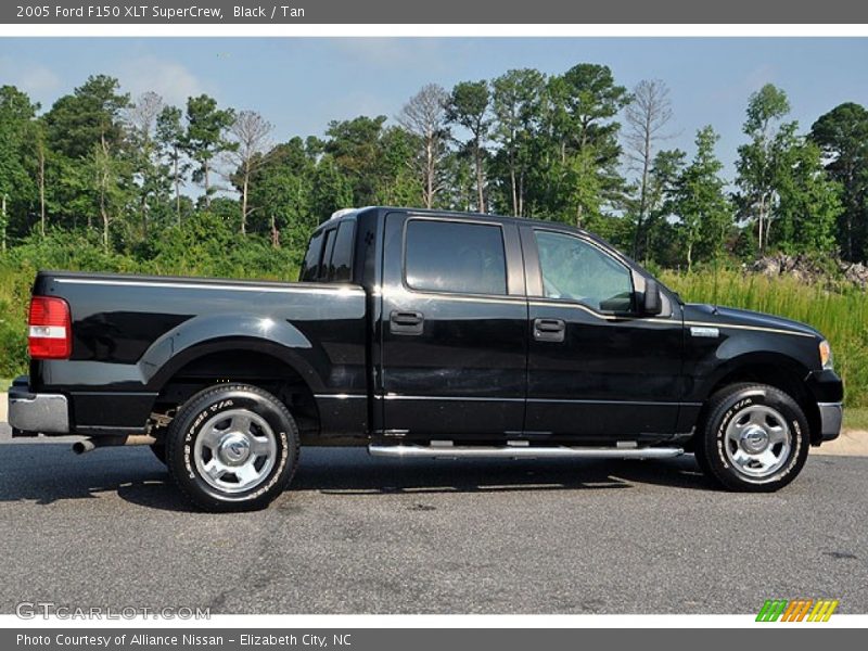Black / Tan 2005 Ford F150 XLT SuperCrew