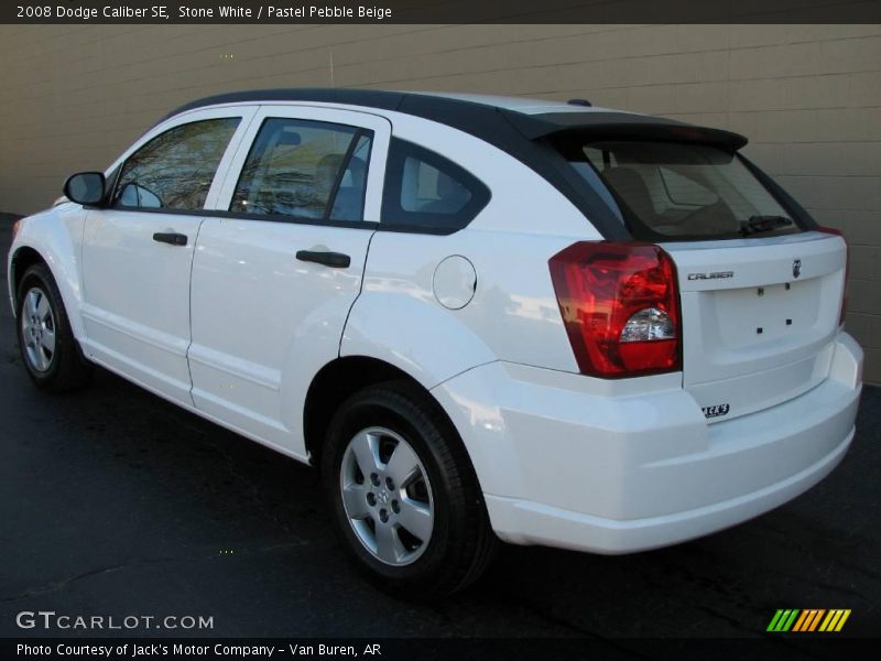 Stone White / Pastel Pebble Beige 2008 Dodge Caliber SE