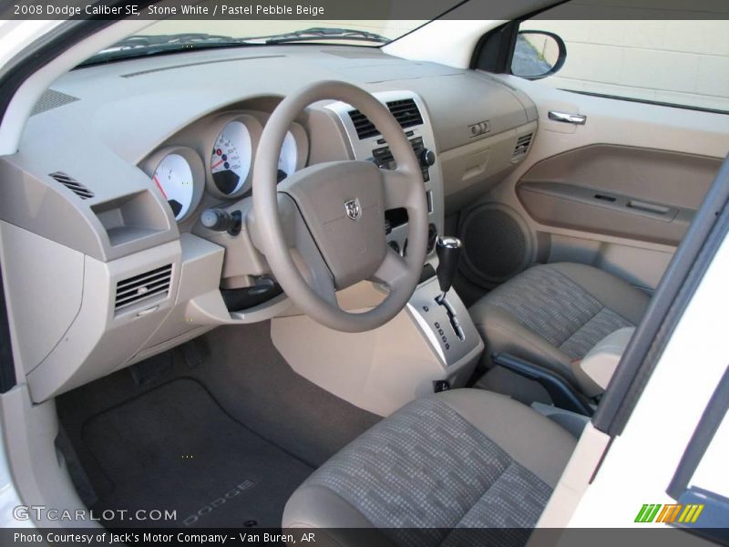 Stone White / Pastel Pebble Beige 2008 Dodge Caliber SE