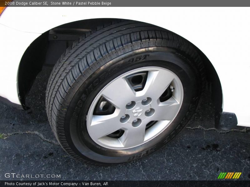 Stone White / Pastel Pebble Beige 2008 Dodge Caliber SE