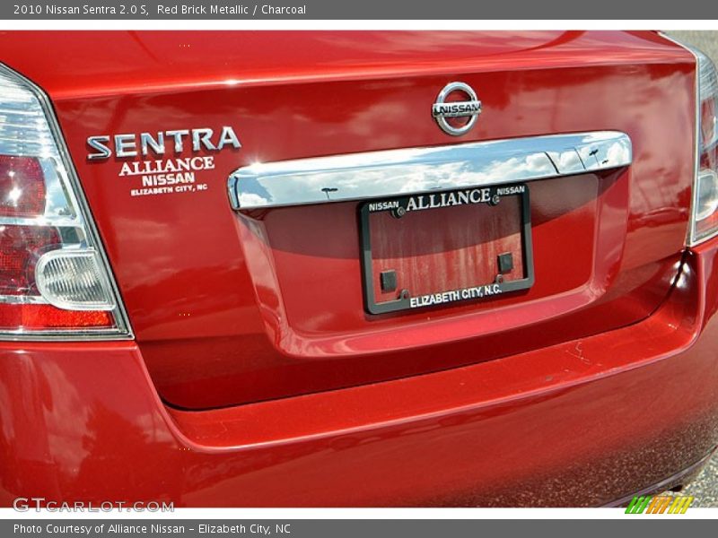 Red Brick Metallic / Charcoal 2010 Nissan Sentra 2.0 S