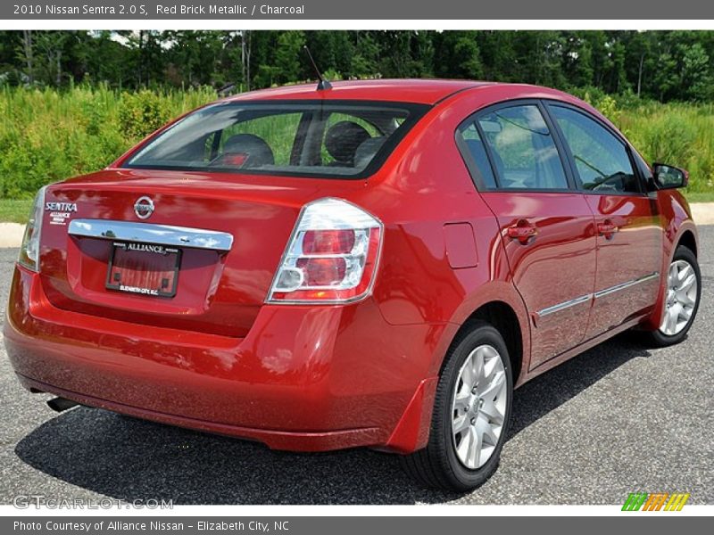 Red Brick Metallic / Charcoal 2010 Nissan Sentra 2.0 S