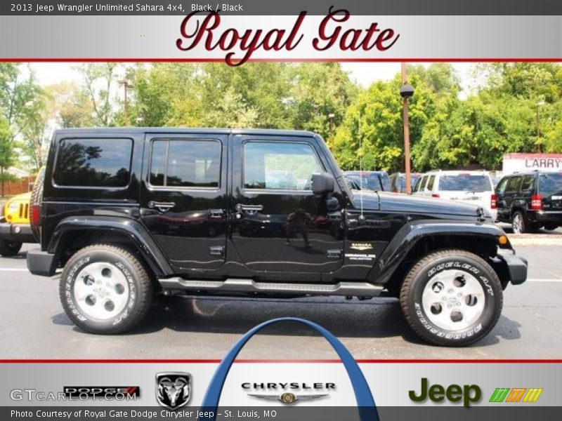 Black / Black 2013 Jeep Wrangler Unlimited Sahara 4x4