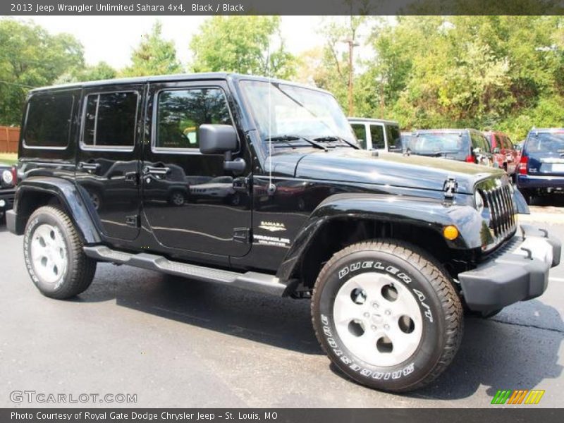 Black / Black 2013 Jeep Wrangler Unlimited Sahara 4x4