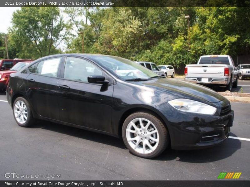 Pitch Black / Black/Light Diesel Gray 2013 Dodge Dart SXT