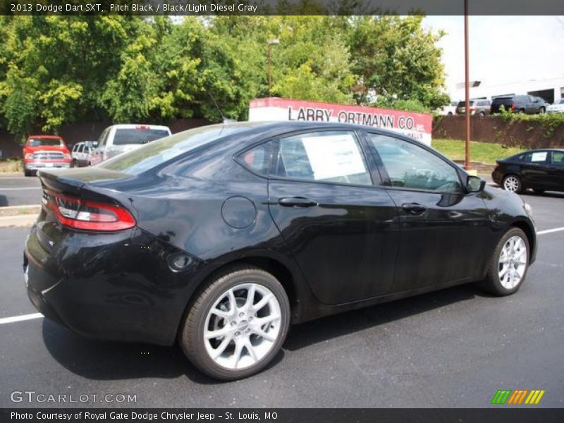 Pitch Black / Black/Light Diesel Gray 2013 Dodge Dart SXT
