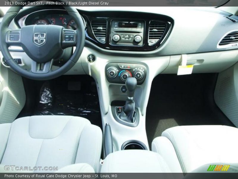 Pitch Black / Black/Light Diesel Gray 2013 Dodge Dart SXT