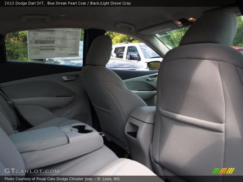 Blue Streak Pearl Coat / Black/Light Diesel Gray 2013 Dodge Dart SXT