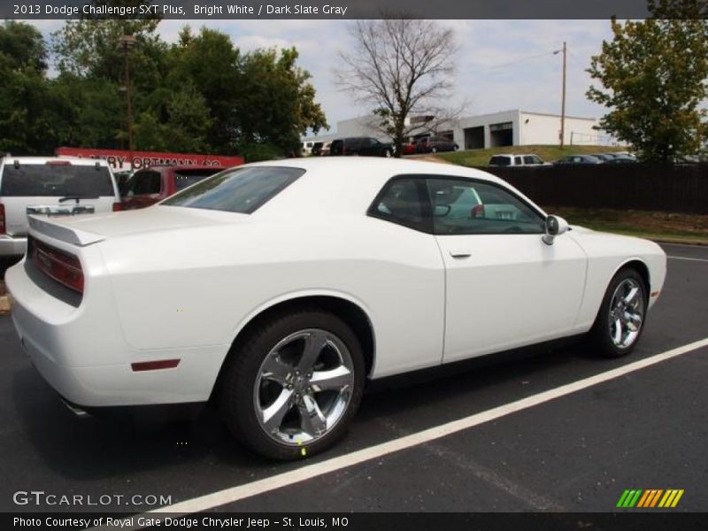 Bright White / Dark Slate Gray 2013 Dodge Challenger SXT Plus