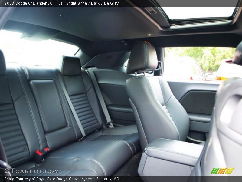 Bright White / Dark Slate Gray 2013 Dodge Challenger SXT Plus