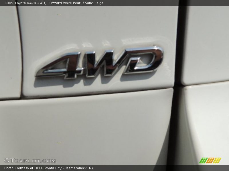 Blizzard White Pearl / Sand Beige 2009 Toyota RAV4 4WD