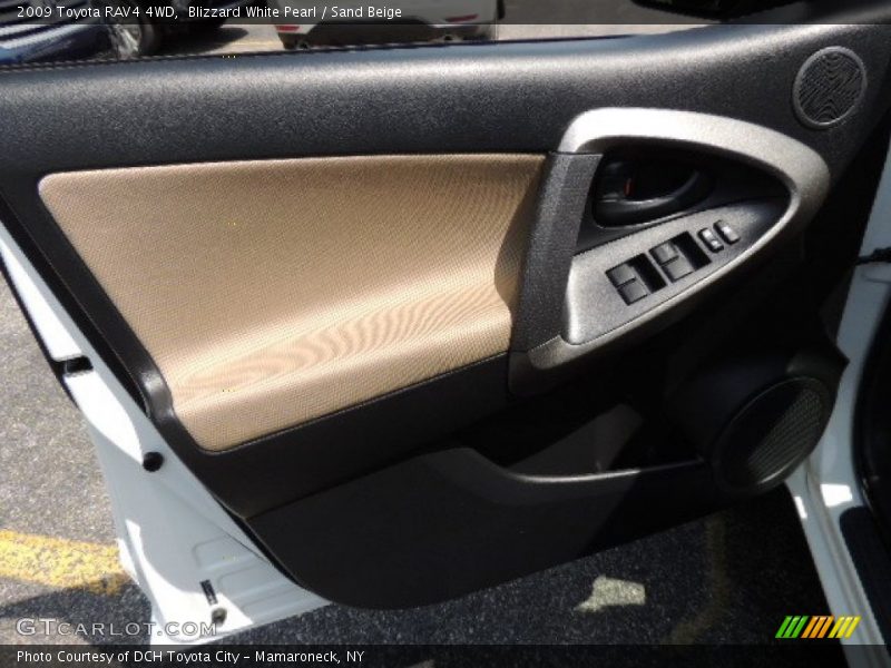 Blizzard White Pearl / Sand Beige 2009 Toyota RAV4 4WD