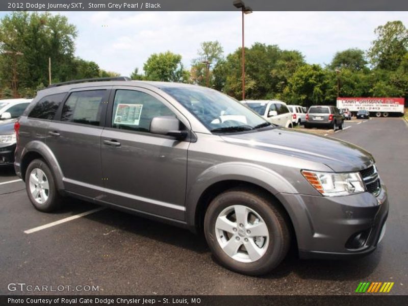 Storm Grey Pearl / Black 2012 Dodge Journey SXT